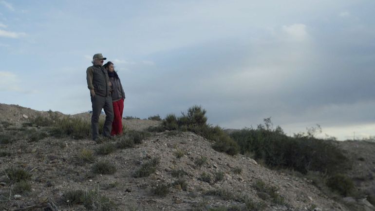 Victoria Bornaz y su padre, Jorge, en medio del rodaje de Hija de Petróleo en Vaca Muerta. Victoria Bornaz y su padre, Jorge, en medio del rodaje de Hija de Petróleo en Vaca Muerta.