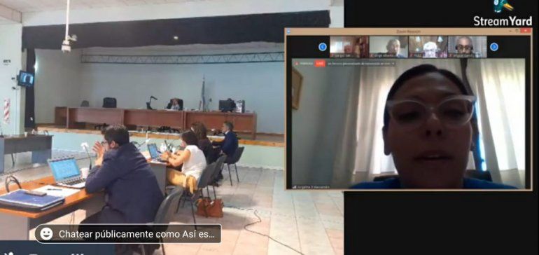 Representantes de la fiscalía expusieron las acusaciones contra los imputados.