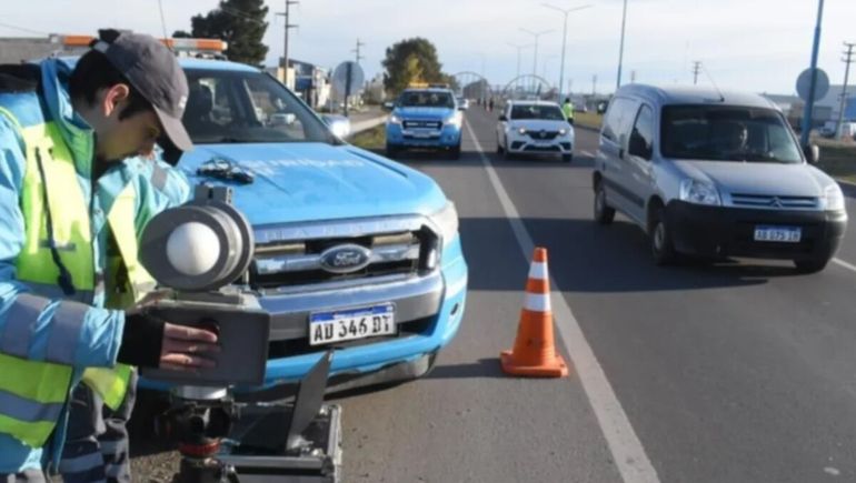 Control de velocidad en Trelew. Control de velocidad en Trelew.
