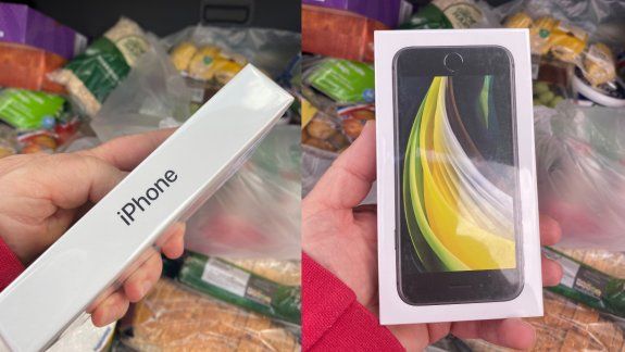 Viral en Twitter: hombre pidió manzanas y recibió un iPhone nuevo
