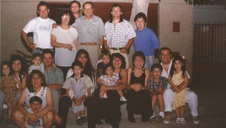 Benito Segura, esposa, hijos, nietos.