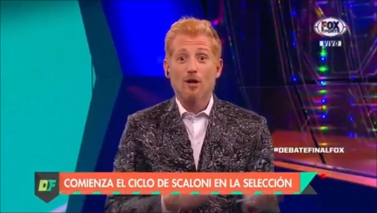 Liberman fue tildado de panqueque por bancar a Scaloni y salió al cruce