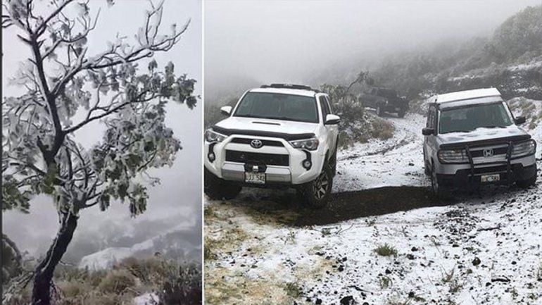 ¡De locos! Nevó en Hawai y llegó el calorcito a Alaska