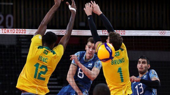 Vóley: Argentina no aguantó la ventaja y cayó ante Brasil