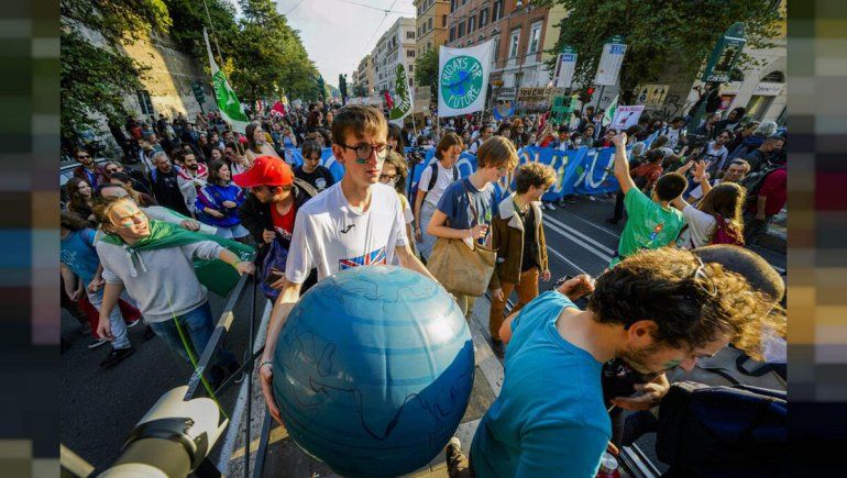 Cambio climático: manifestantes le piden acción al G20