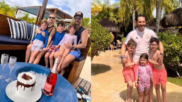 Las vacaciones de Germán Paoloski y su familia Las vacaciones de Germán Paoloski y su familia