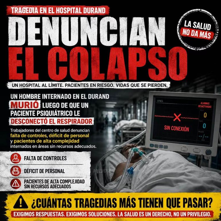 ATE denunció el caso en las redes sociales. ATE denunció el caso en las redes sociales.