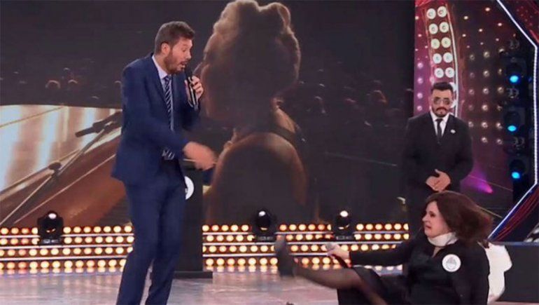 Brédice imitó a Cristina y se pegó un porrazo