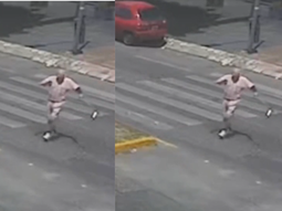 El colectivo no logró frenar a tiempo. El colectivo no logró frenar a tiempo.