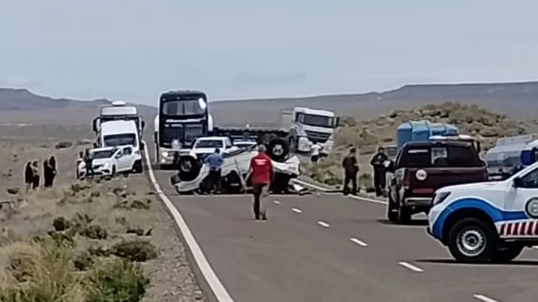 El trágico accidente ocurrió este viernes en Ruta 40 / Foto Gentileza