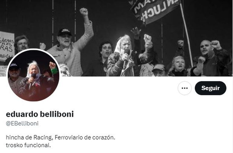 El perfil de Belliboni en X. Foto X. El perfil de Belliboni en X. Foto X.