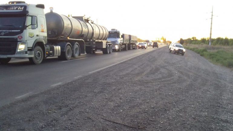 Un nuevo piquete complicó el tránsito en la Ruta 7