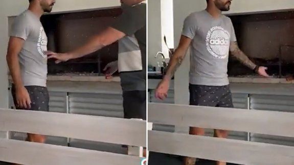 Lo filmaron a escondida: Nacho Scocco mostró su temperamento de asador