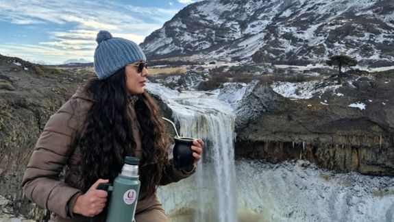Carla y un paisaje de ensueños.&nbsp;