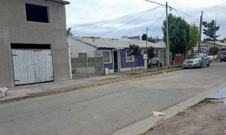 La zona de las casa en conflicto en Valentina Sur Urbana.
