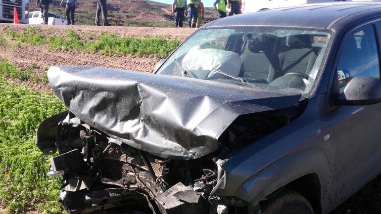 Tres heridos en un choque frontal en la Ruta 7 en Añelo