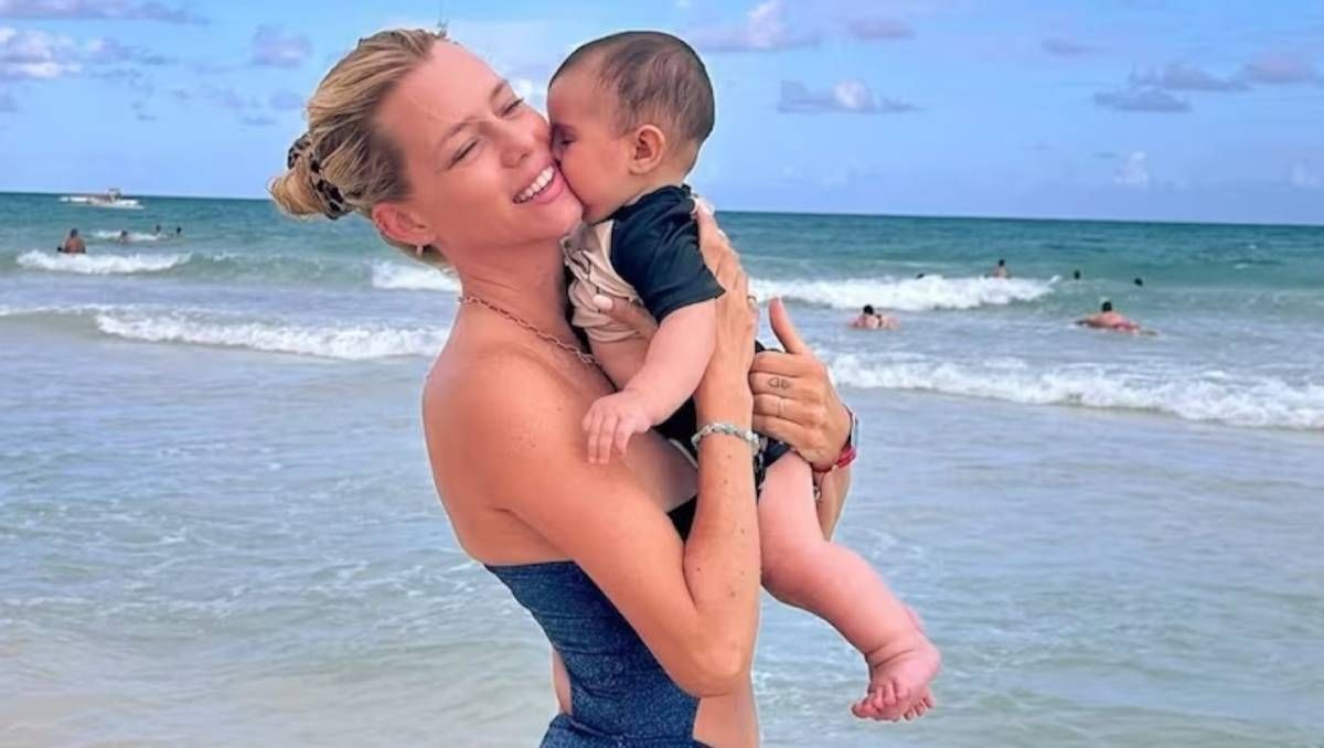 Acusaron a Nicole Neumann de teñirle el pelo a su hijo Cruz y reaccionó enfurecida