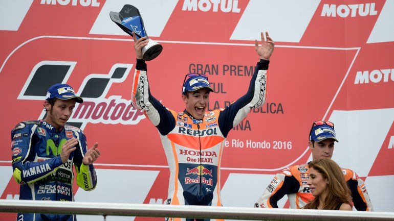 El español Marc Márquez se quedó con el gran premio de MotoGP
