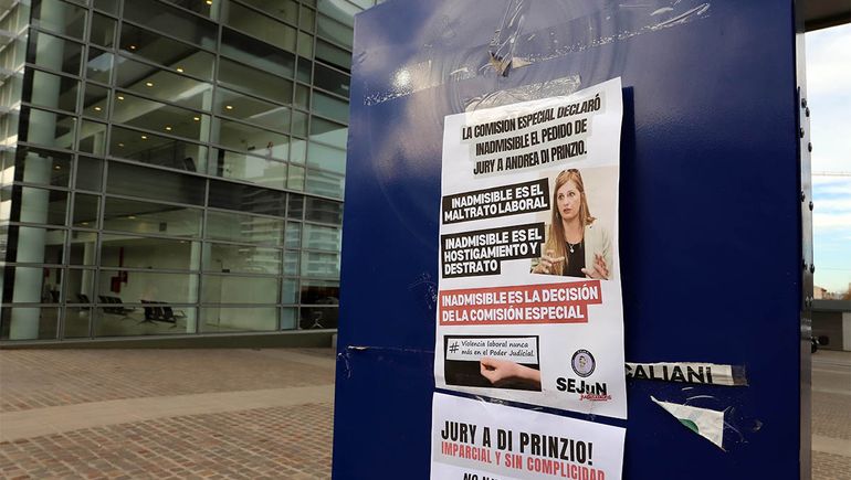 Sejun pide acelerar el jury contra la jueza Andrea Di Prinzio. Sejun pide acelerar el jury contra la jueza Andrea Di Prinzio.