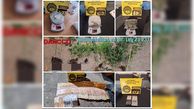 Policía desbarató otro kiosco narco en Cutral Co, secuestró $100 mil y droga