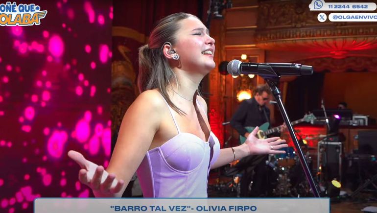 Después de su video viral, la neuquina Olivia Firpo se lució con un tema de Spinetta en el Teatro Colón