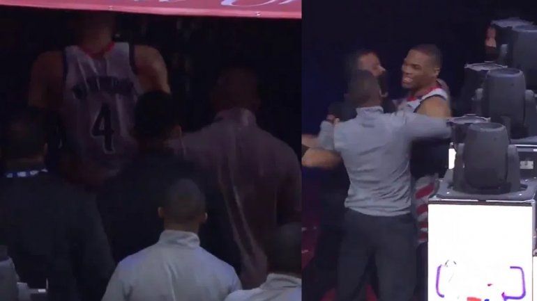 Escándalo en la NBA: le tiraron pochoclos y reaccionó muy mal