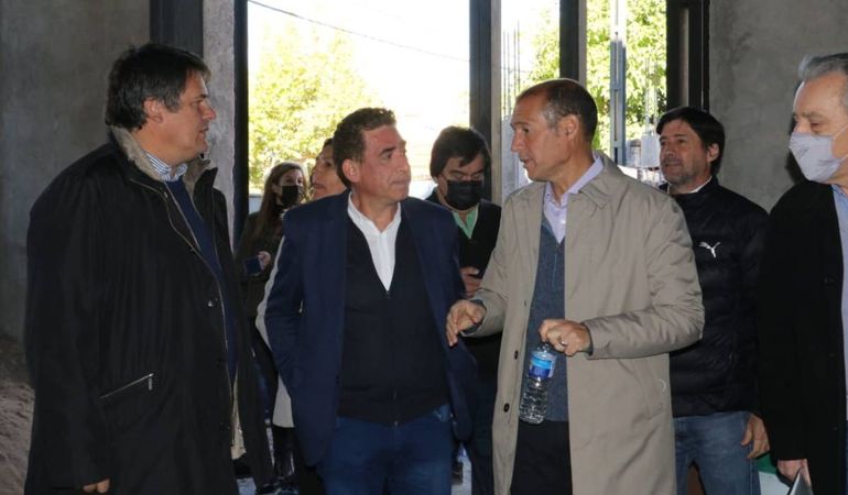 Gutiérrez y Gaido recorrieron los avances en la Usina Cultural