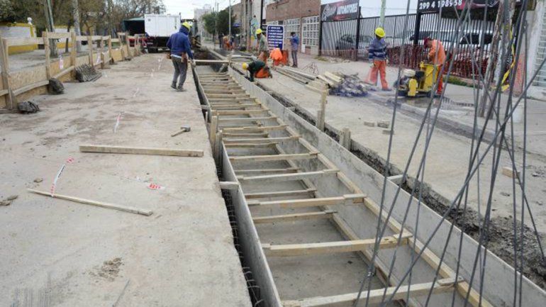 El canal de desagüe de la San Martín  estará listo a fin de año