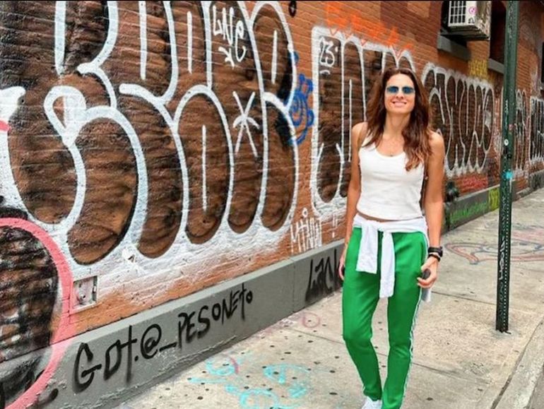 Sabatini y uno de los clásicos grafittis neoyorkinos. Sabatini y uno de los clásicos grafittis neoyorkinos.