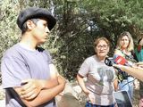 La Familia Retamal recibió hoy al Fiscal Gustavo Herrera y a directivos del municipio tras la audiencia del martes.