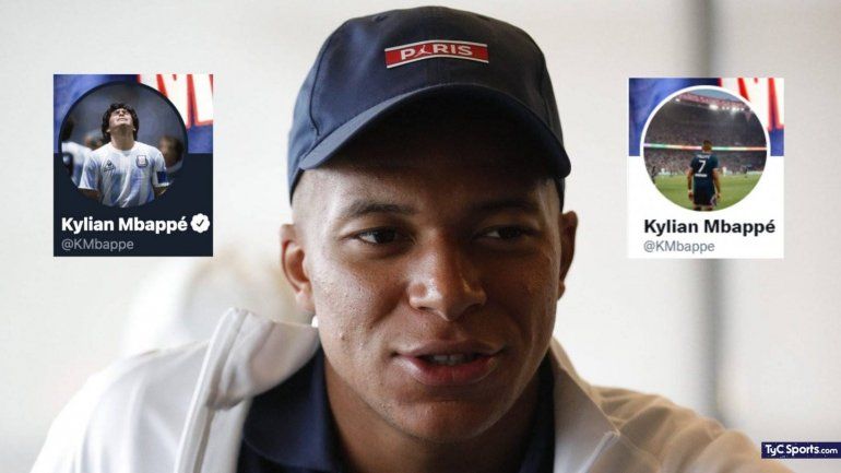 Por qué Mbappé tuvo que sacar la foto de Diego de su perfil