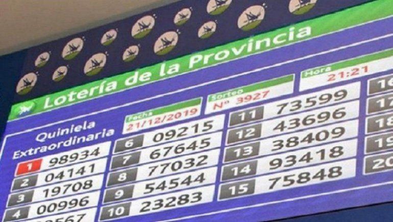 Resultados de la Quiniela de la Provincia