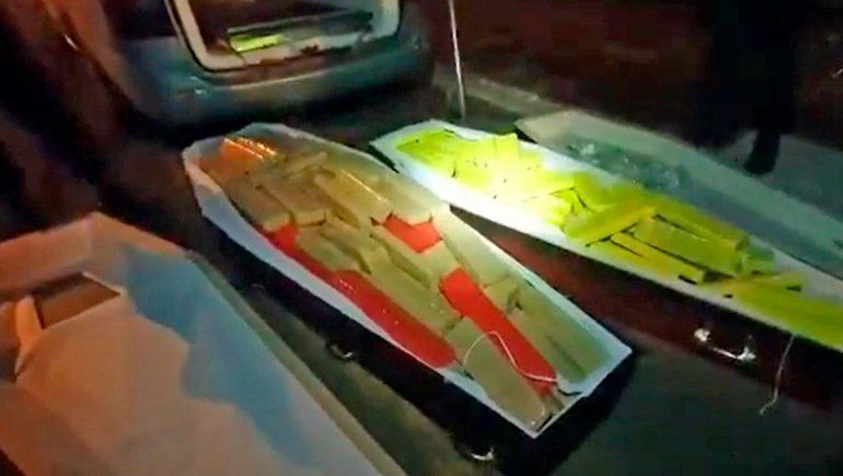 Más de 300 kilos de marihuana en un coche fúnebre