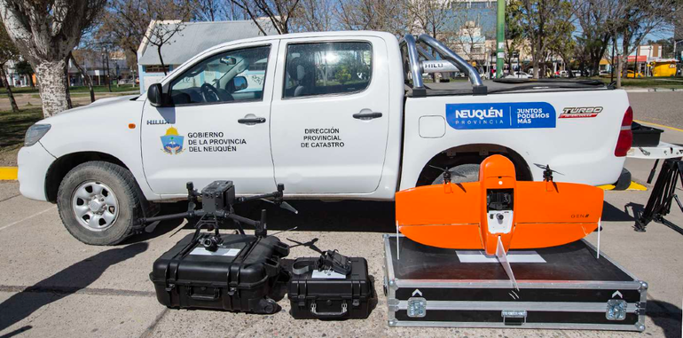 Los drones que saldrán a buscar construcciones no declararadas.