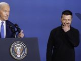 Joe Biden y Volodymyr Zelensky.