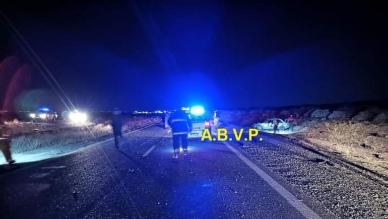 El vuelco tuvo lugar a pocos metros de la Rotonda de Pluspetrol.