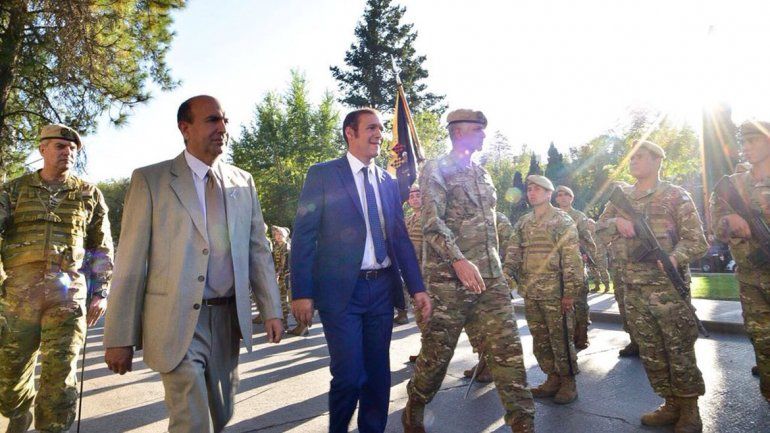 Gutiérrez encabezó el acto por Malvinas en el Ejército