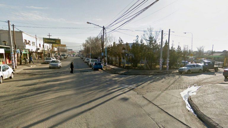 La esquina de Godoy y Luis Alonso donde se produjo el accidente.