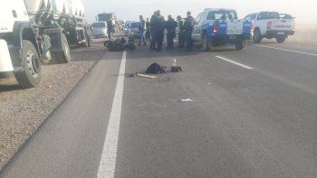 Accidente motociclista ruta 67