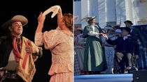 El padre era bailarín folclórico pero desde que le amputaron la pierna, no pudo volver a hacerlo. Ahora con la prótesis volverá a bailar.