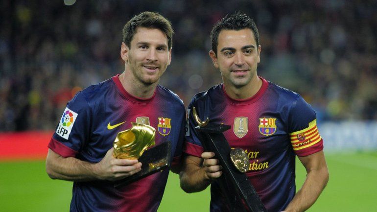 Messi y Xavi Hernández premiados en 2012