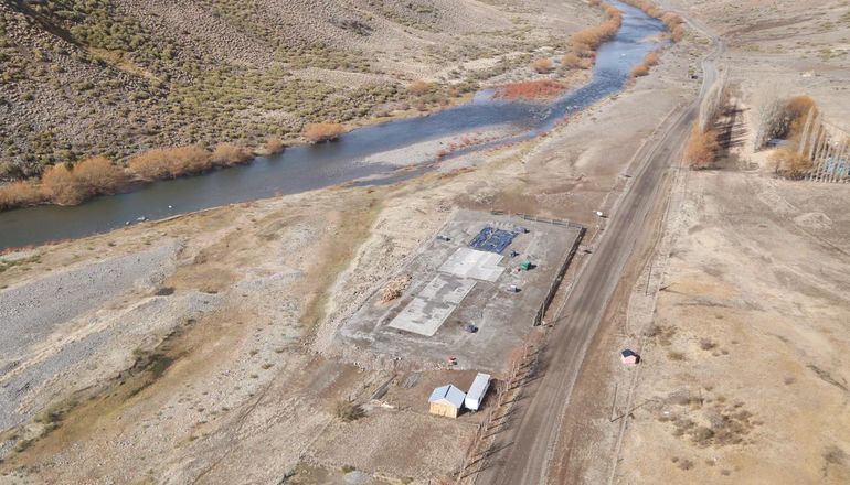 En Manzano Amargo se construye unas de las hosterías del norte neuquino.