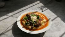 receta para los dias frios: polenta con tuco