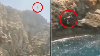 video: el hombre que murio tras saltar desde un acantilado era un exfutbolista