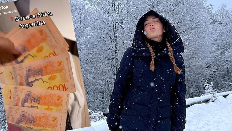 Desde Neuquén, una influencer norteamericana pidió gastar dólares en Argentina