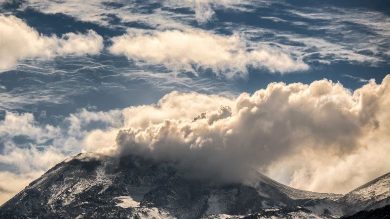 El volcán Chillán hizo encender la alarma