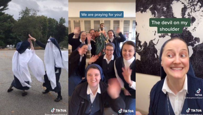 TikTok: un grupo de monjas causa sensación en la red social