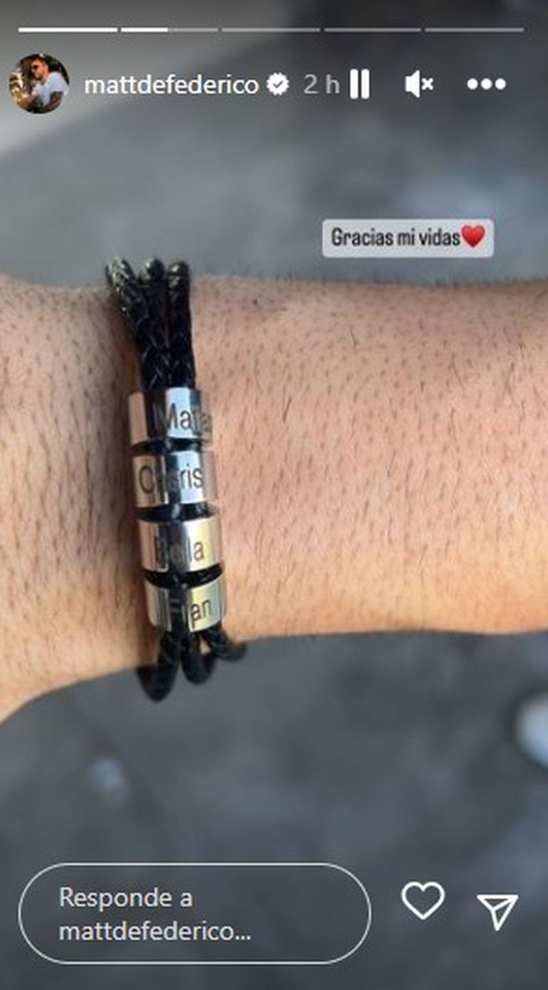 Matías Defederico les agradeció a sus hijas el regalo que preparó para él Cinthia Fernández. Matías Defederico les agradeció a sus hijas el regalo que preparó para él Cinthia Fernández.