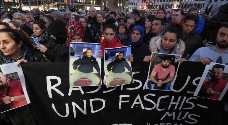 Matanza de Hanau: hubo marcha contra el odio y el racismo