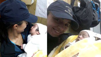 una policia amamanto a una beba que fue abandonada en roca una policia amamanto a una beba que fue abandonada en roca